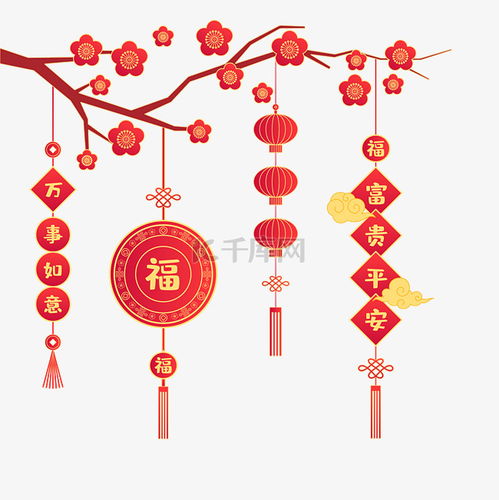 新年虎年春节吊饰灯笼素材图片免费下载 千库网