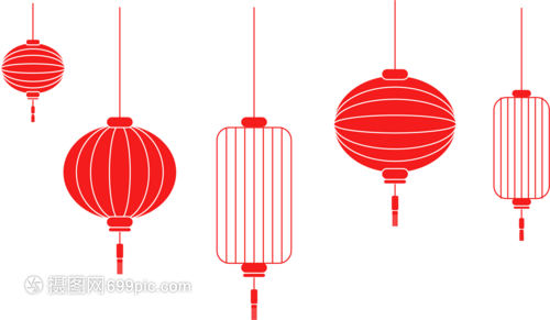 剪纸灯笼