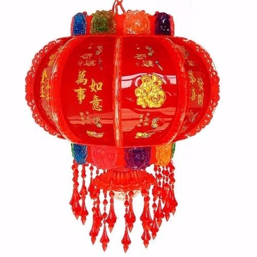 led七彩发光水晶福字喜字走马灯笼阳台旋转乔迁春节新年结婚灯笼